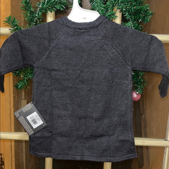 NWT Modern moments Charcoal Patterned Kids Sweater - Picture 2 of 3